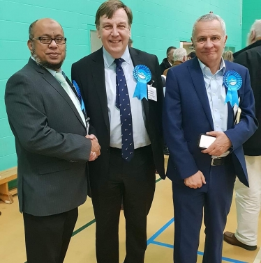 Jhual Hafiz, John Whittingdale & Ian Jones